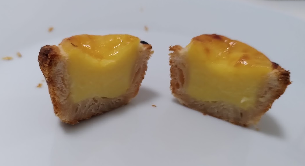 Cooled down pastel de nata